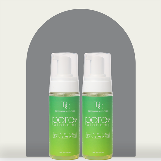 Combo of Pore Alchemy Pore Minimising & Oil Control Foaming Face Wash The Bath and Care