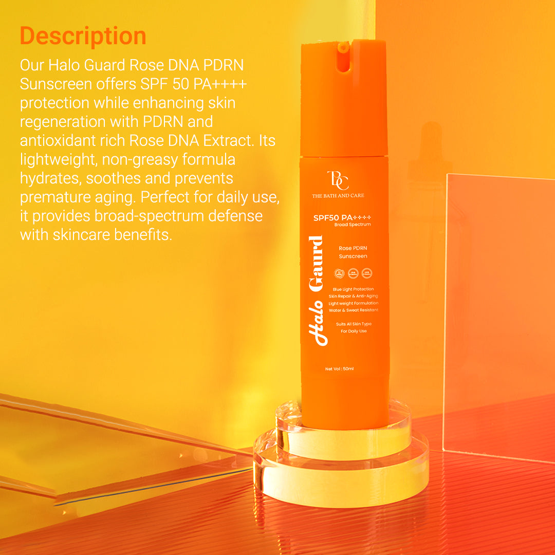 Halo Guard Hydrating Sunscreen Broad Spectrum SPF 50 PA++++ The Bath and Care