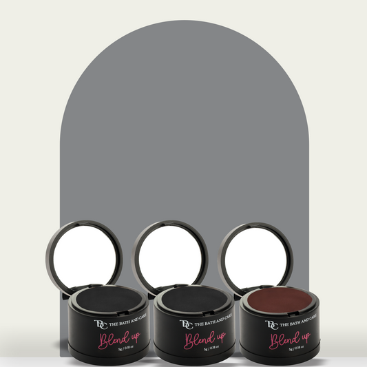 2 Black and 1 Brown Shade Blend Up - Hair Cover Up Powder The Bath and Care