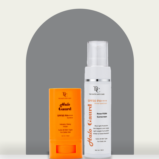Combo of Halo Guard Sunstick & Sunscreen The Bath and Care