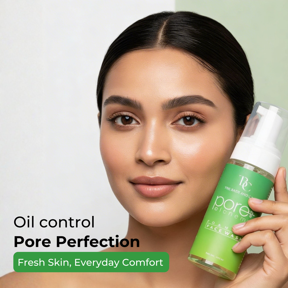 Oil Control Foaming Face Wash with Tea Tree Extract for Pore Minimizing The Bath and Care