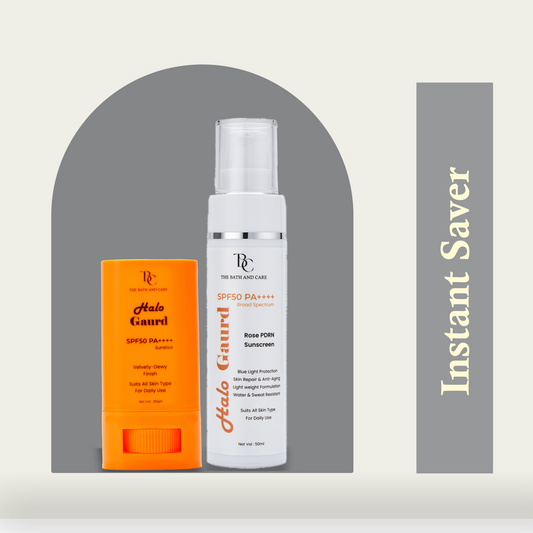 Combo of Halo Guard Sunstick & Sunscreen The Bath and Care