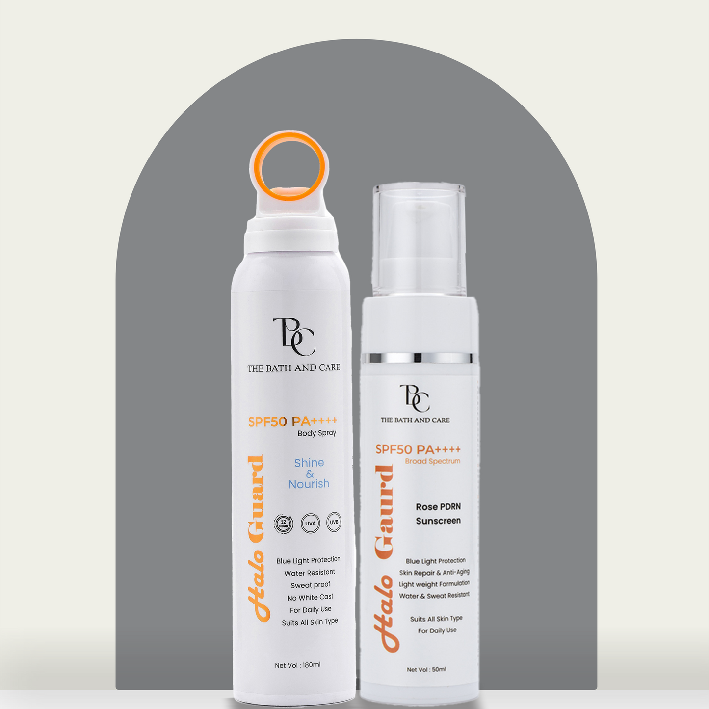 Combo of Halo Guard Sunspray & Sunscreen The Bath and Care