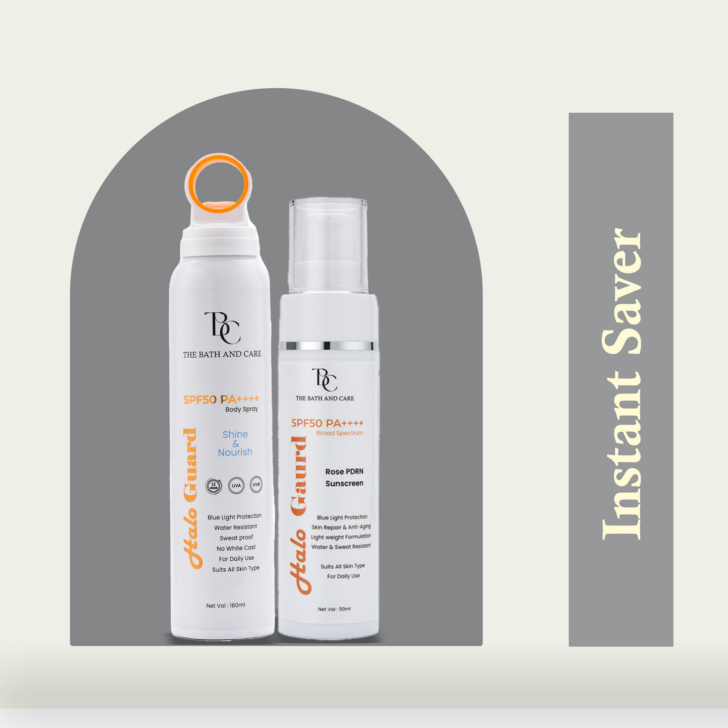 Combo of Halo Guard Sunspray & Sunscreen The Bath and Care