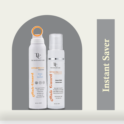 Combo of Halo Guard Sunspray & Sunscreen The Bath and Care