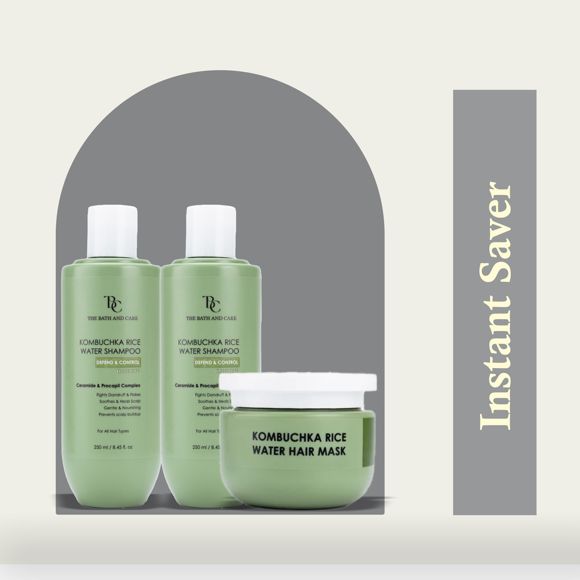 COMBO of 2 DEFEND AND CONTROL Hair Shampoo + DEFEND AND CONTROL Hair Mask The Bath and Care