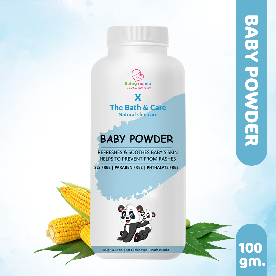 TBC X Beingmama Baby Powder Refreshes & Soothes Baby's Skin My Store