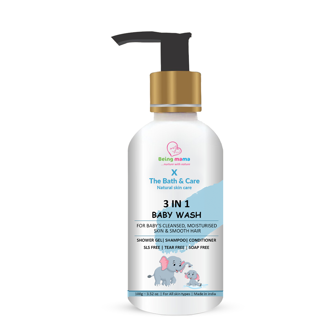 Baby 3-in-1 Wash with Goodness of Aloe Vera and Coconut Oil | Beingmama | TBC-The Bath and Care My Store