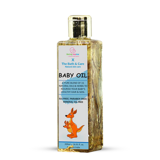 TBC X Beingmama Baby Oil A Pure Blind Of 15 Natural Oils & Herb To Nourish Your Baby's Healthy Hair & Skin My Store