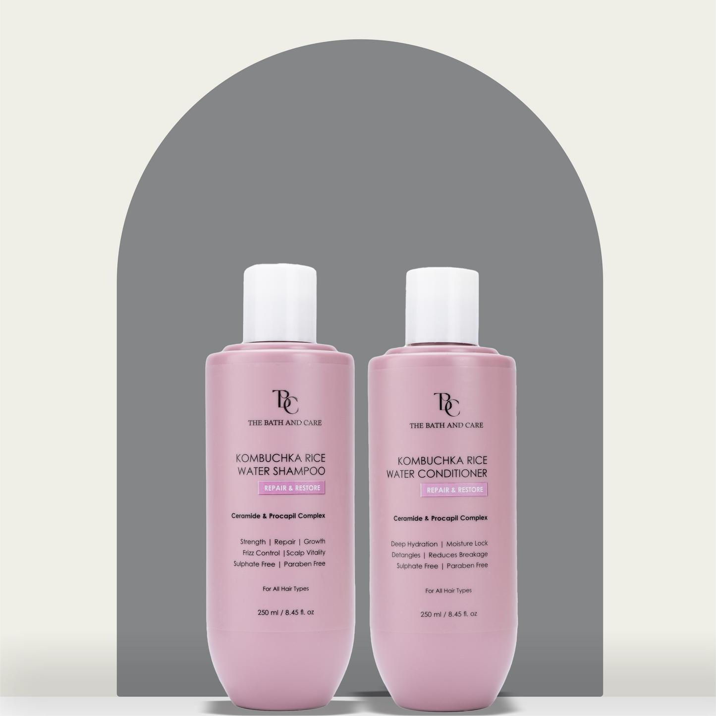 COMBO OF KOMBUCHKA RICE WATER SHAMPOO & CONDITIONER – REPAIR & RESTORE The Bath and Care