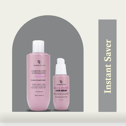 KOMBUCHKA RICE WATER REPAIR & RESTORE Hair Shampoo + Serum The Bath and Care