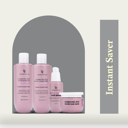 KOMBUCHKA RICE WATER REPAIR & RESTORE Hair Shampoo + Conditioner + Serum + Mask The Bath and Care