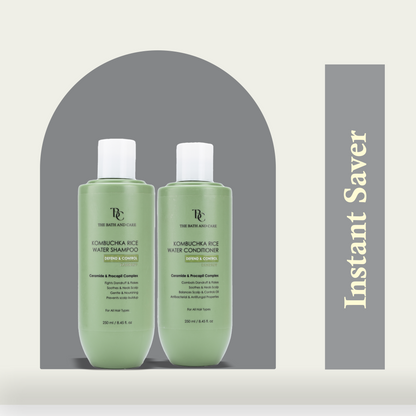DEFEND AND CONTROL Hair Shampoo + DEFEND AND CONTROL Hair Conditioner The Bath and Care