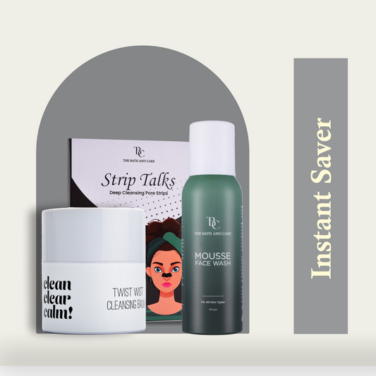 Makeup Remover Balm + Strip Talks + Mousse Face Wash The Bath and Care