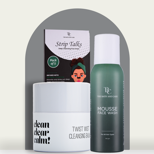 Makeup Remover Balm + Strip Talks + Mousse Face Wash The Bath and Care
