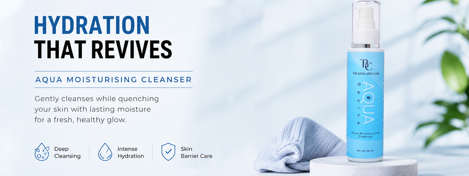Aqua Revive Hydrating Face Cleanser with Hyaluronic Acid