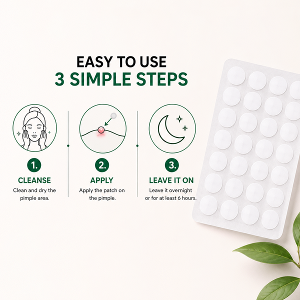 Clear Cue Acne Patches â€“ Overnight Pimple Solution with Hydrocolloid Technology The Bath and Care