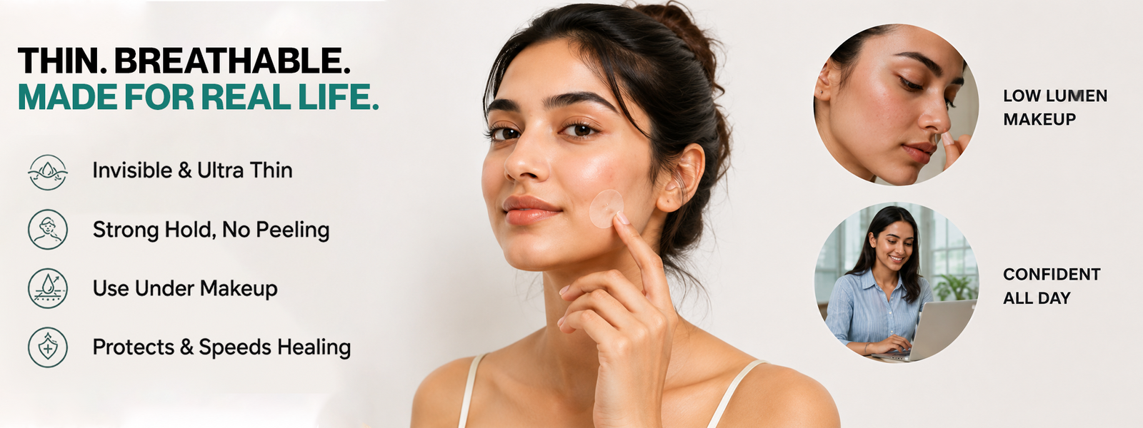 Clear Cue Hydrocolloid Acne Patches for Overnight Spot Care
