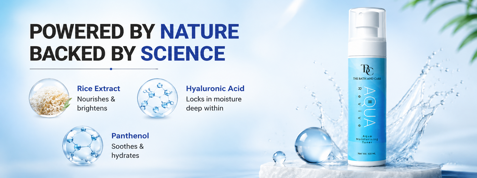 Aqua Revive Hydrating Face Toner with Rice Extract