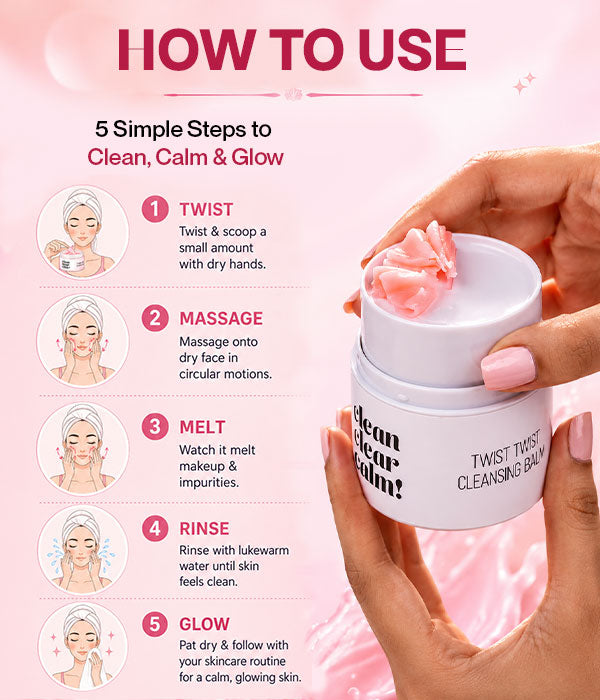 Makeup Remover Cleansing Balm for Waterproof Makeup
