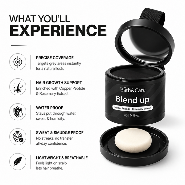Blend Up Hair Root Touch-Up Powder for Grey Coverage The Bath and Care