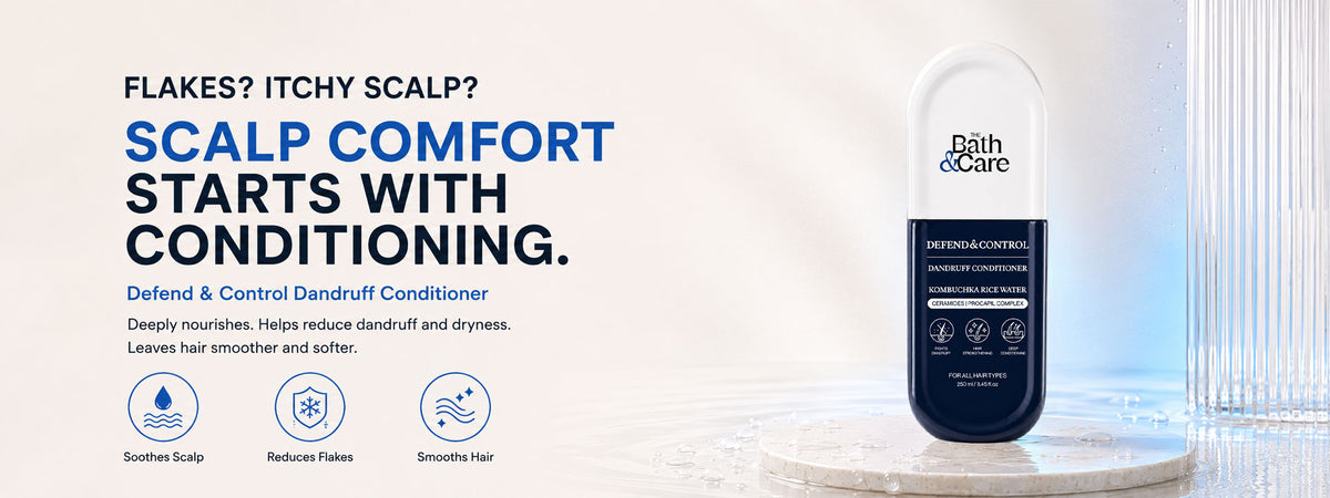 Kombuchka Rice Water Anti-Dandruff Conditioner – Defend & Control for Flaky, Oily Scalp, Helps Reduce Dandruff, Scalp Flakes & Excess Oil