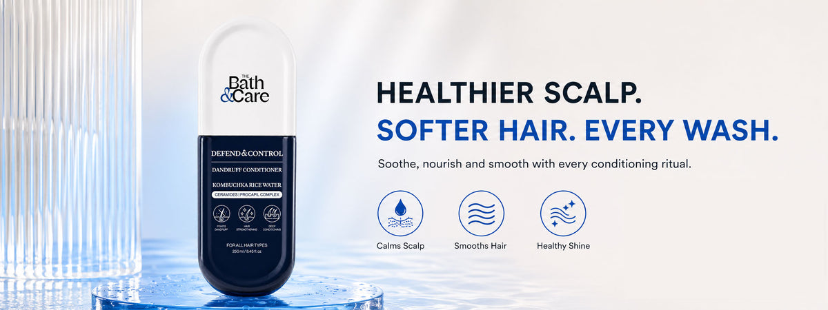 Kombuchka Rice Water Anti-Dandruff Conditioner – Defend & Control for Flaky, Oily Scalp, Helps Reduce Dandruff, Scalp Flakes & Excess Oil