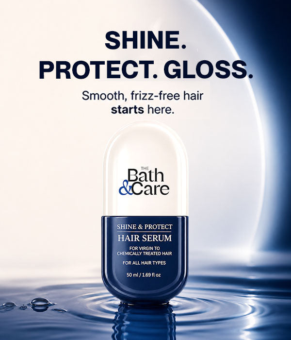 Shine & Protect Hair Serum for Frizzy, Dandruff-Prone Hair – Smooths, Adds Shine, Controls Frizz & Leaves Hair Silky