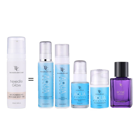 Buy Needle Glow & Get Entire Aqua Revive Range and Rosie Perfume FREE The Bath and Care