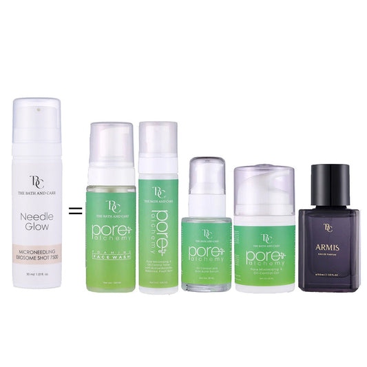 Buy Needle Glow & Get Entire Pore Alchemy Range and Armis Perfume FREE The Bath and Care
