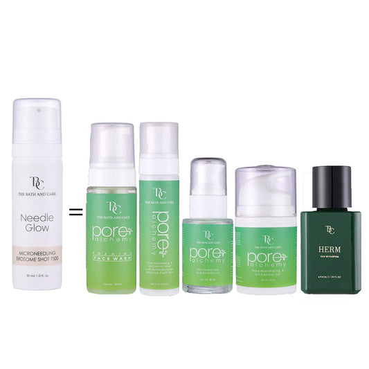 Buy Needle Glow & Get Entire Pore Alchemy Range and Herm Perfume FREE The Bath and Care