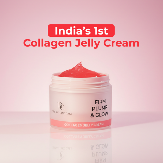 Firm Plump & Glow - Collagen Jelly Cream with Peptides, Caffeine & Moringa for Firm Glowing Skin | 100g The Bath and Care