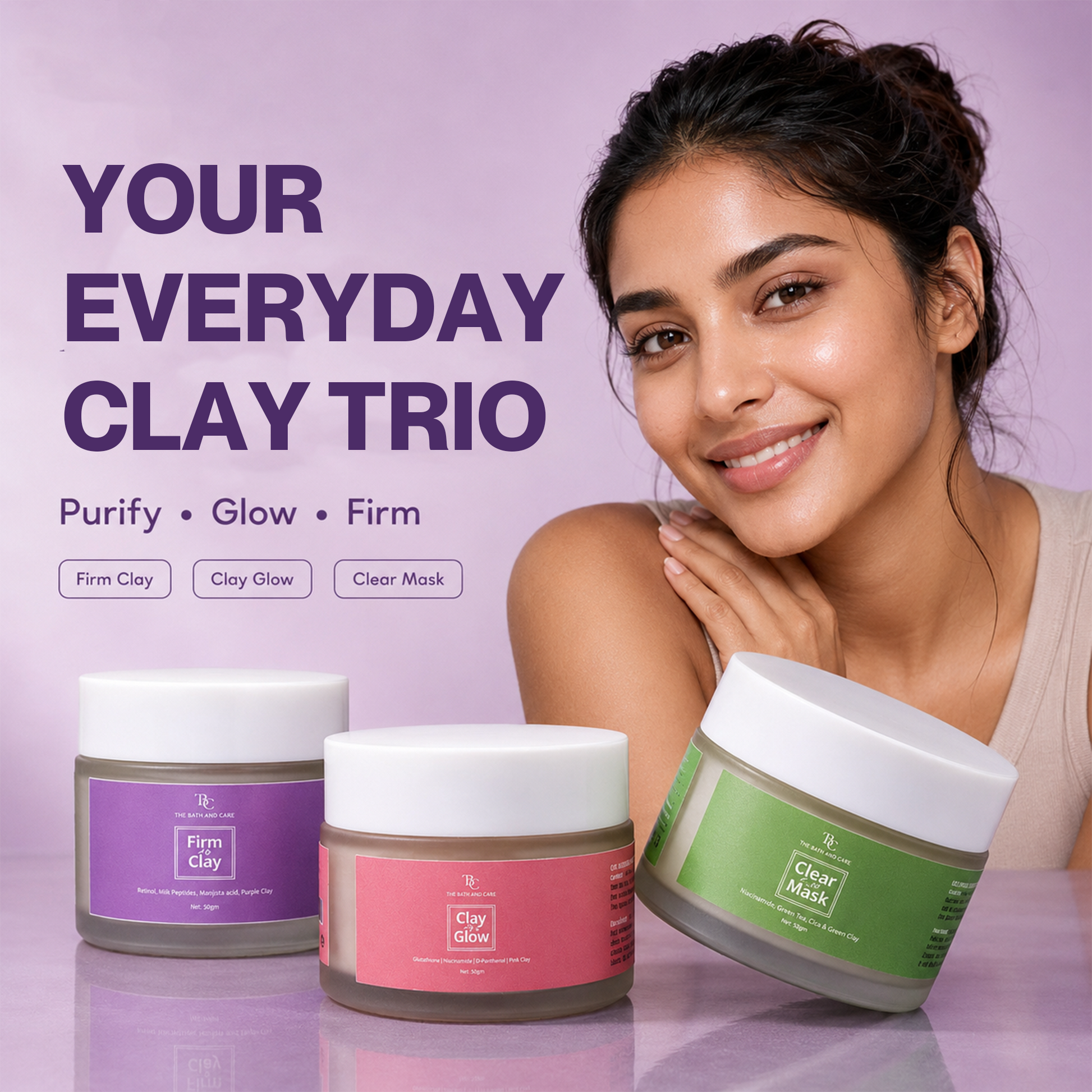 Triple Clay Mask Set TBC - The Bath and Care