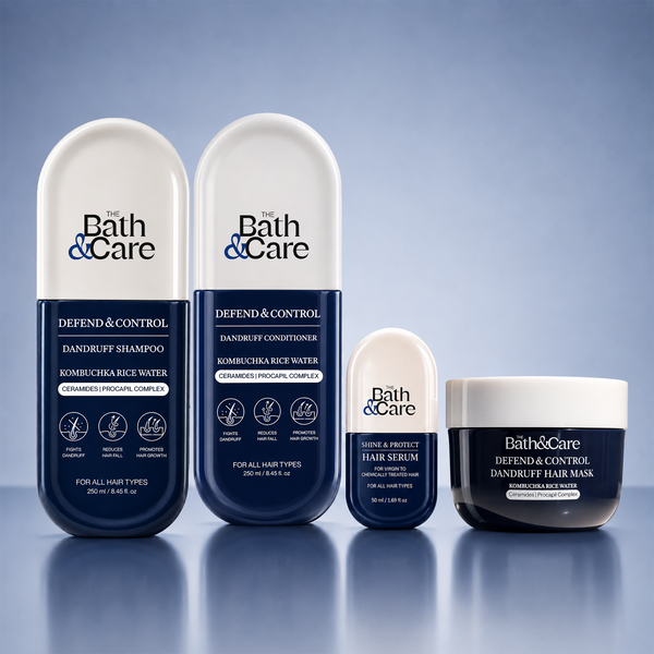 DEFEND AND CONTROL Hair Shampoo + Conditioner + Hair Mask + Serum The Bath and Care