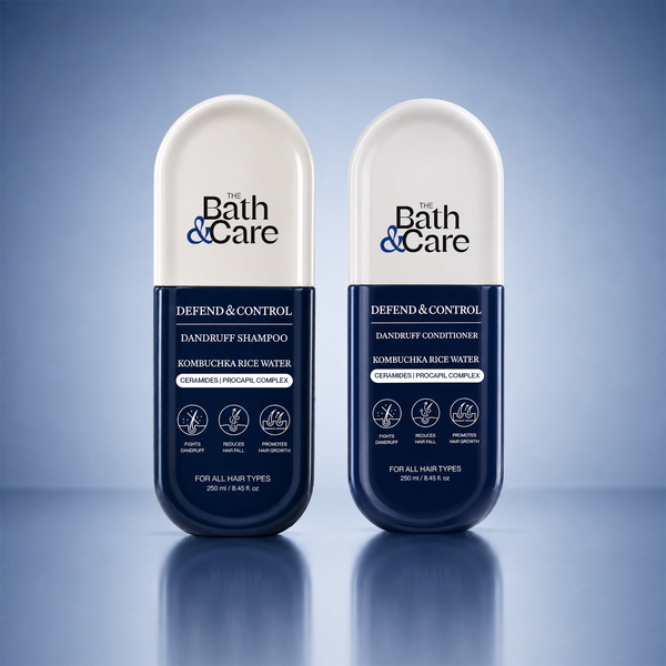 DEFEND AND CONTROL Hair Shampoo + DEFEND AND CONTROL Hair Conditioner The Bath and Care