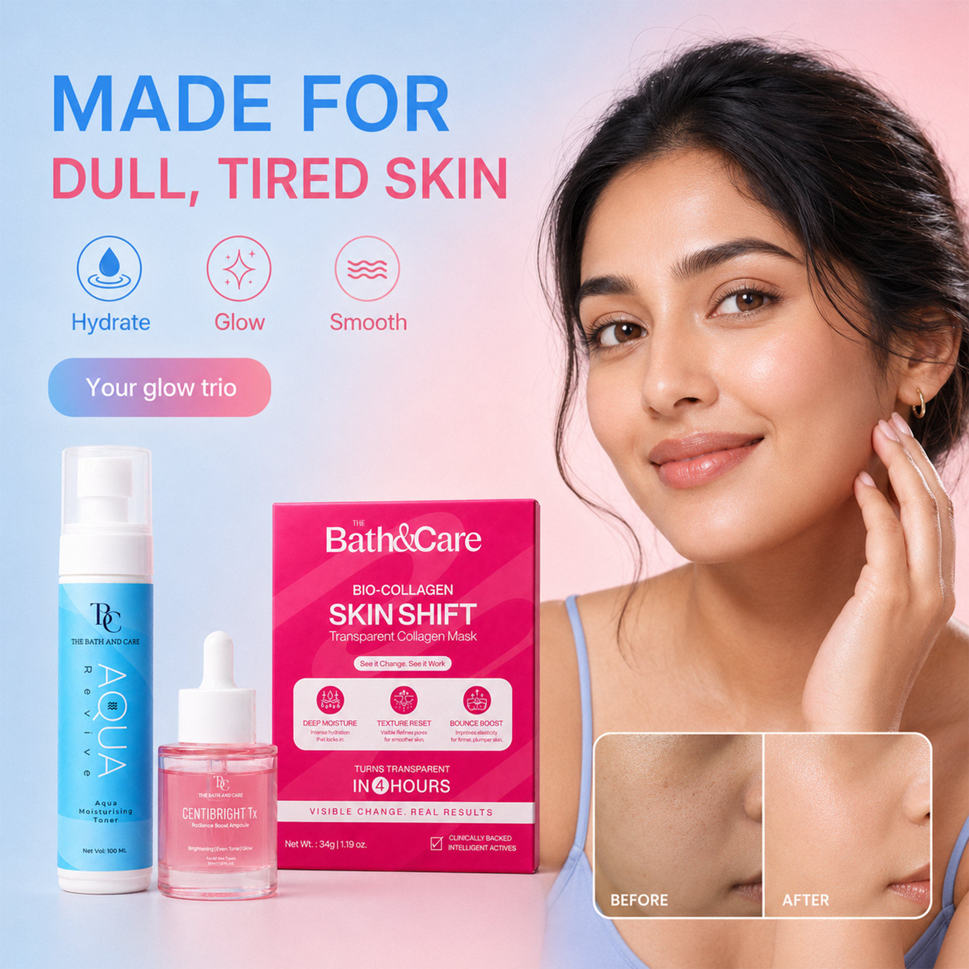 Korean Glass Skin Combo The Bath and Care