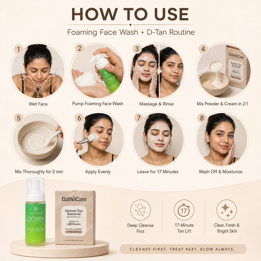 Instant Tan Removal + Oil control Face Wash Combo The Bath and Care