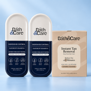 Kombuchka Rice Water Defend & Control Anti-Dandruff Shampoo Pack of 2 + D-Tan Kit FREE | Dandruff, Scalp Flakes & Excess Oil Care Bundle