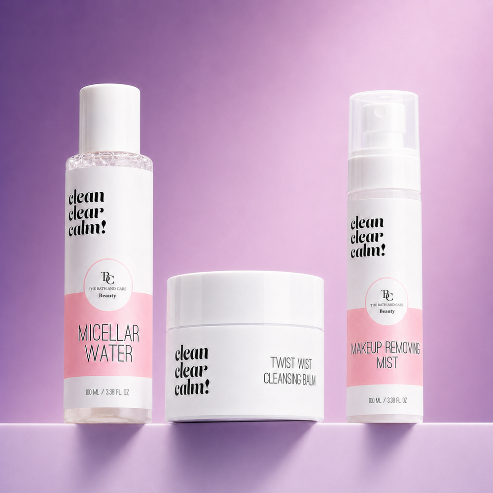 Makeup Removing Mist + Micellar Water + Makeup Remover Balm Combo The Bath and Care