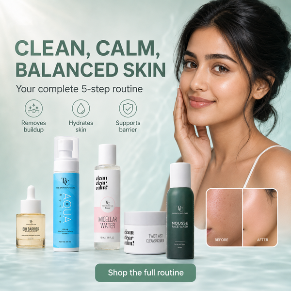 Makeup Remover Balm + Micellar Water + Mousse Face Wash + Aqua Revive Toner + Bio Barrier Ampoule The Bath and Care