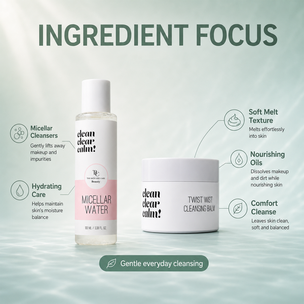Makeup Remover Balm + Micellar Water + Mousse Face Wash + Aqua Revive Toner + Bio Barrier Ampoule The Bath and Care