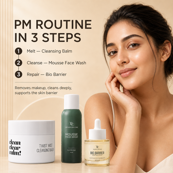 Makeup Remover Balm + Mousse Face Wash + Bio Barrier Ampoule The Bath and Care