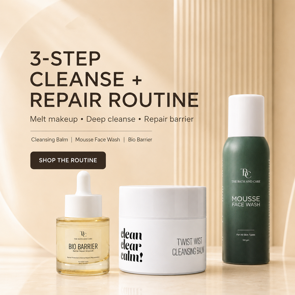 Makeup Remover Balm + Mousse Face Wash + Bio Barrier Ampoule The Bath and Care