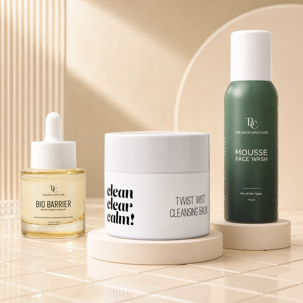 Makeup Remover Balm + Mousse Face Wash + Bio Barrier Ampoule The Bath and Care