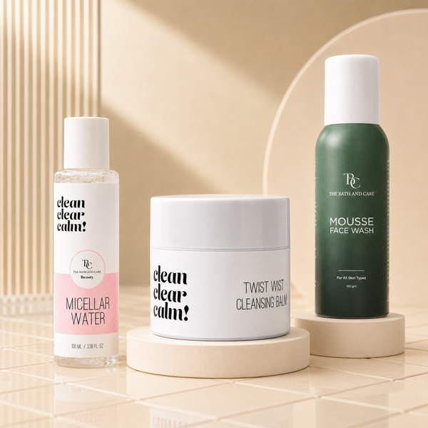 Makeup Remover Balm + Micellar Water + Mousse Face Wash The Bath and Care