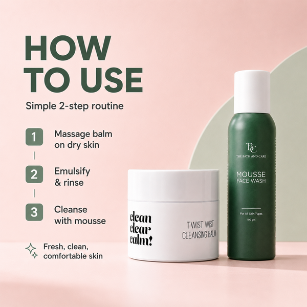Makeup Remover Balm + Mousse Face Wash The Bath and Care
