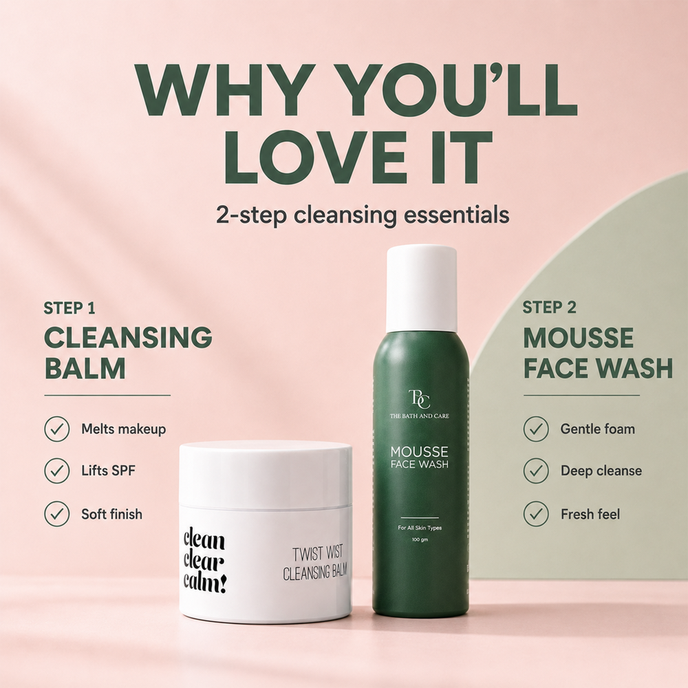 Makeup Remover Balm + Mousse Face Wash The Bath and Care