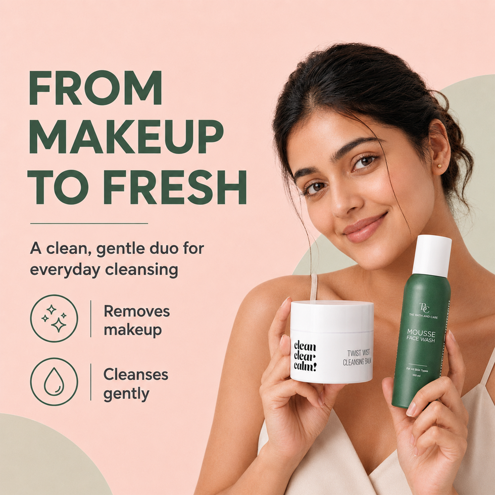 Makeup Remover Balm + Mousse Face Wash The Bath and Care