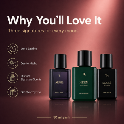 Office to After-Hours Perfume Trio – Armis + Herm + Soulé The Bath & Care