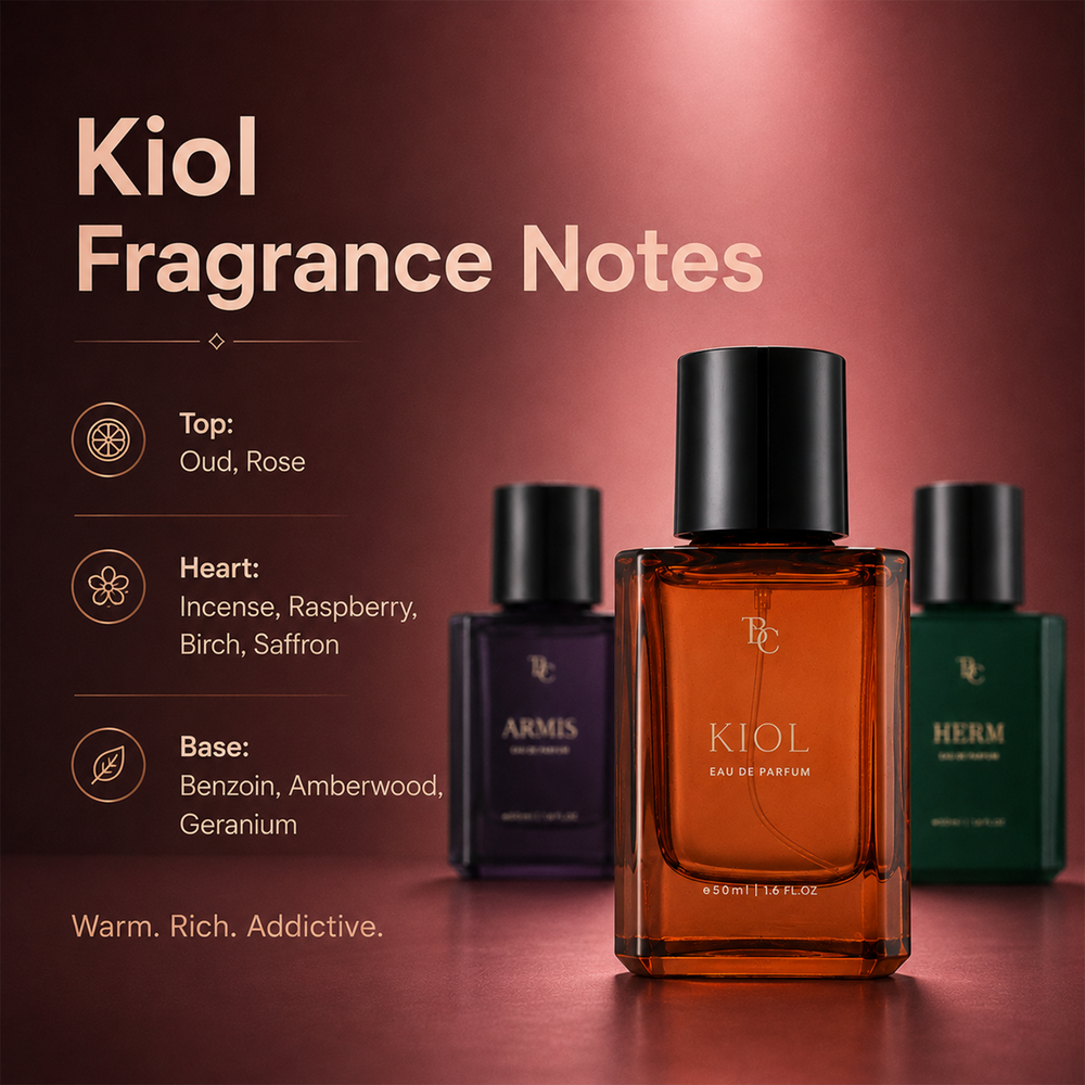 Unisex Icons Perfume Trio – Kiol + Armis + Herm The Bath & Care